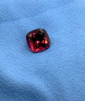 Natural Pink Tourmaline 10x10mm Cushion Cut 4.39 Ct AA | Loose Gemstone for Rings, Pendants & Jewelry Making | October Birthstone