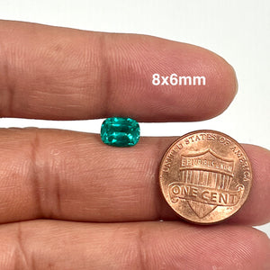 Lab Created YAG Paraiba Elongated Cushion 8x6–14x10mm Loose Gemstone Blue Green Paraiba Look Stone for Ring Pendant Jewelry