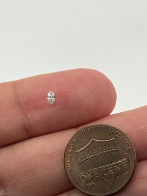 Natural Marquise Cut Melee Diamond 3.6x2.1mm | GH Color SI1 Clarity | Loose One-of-a-Kind Diamond for Custom Jewelry Design
