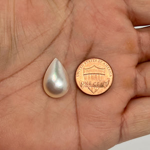 Mabe pearl pear cabochon 18x13 mm loose pearl gemstone
