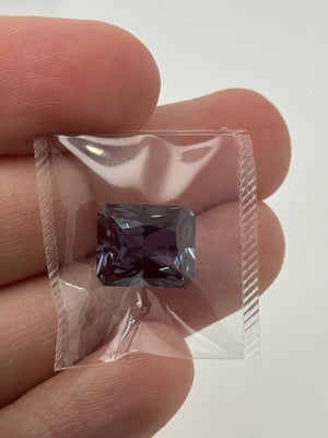 Lab Created Alexandrite Emerald Radiant