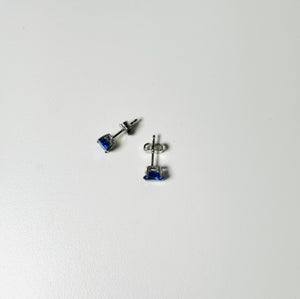 1.12 Ct AA+ Oval Tanzanite Stud Earrings 6x5mm in Platinum, Natural Blue Violet Gemstone Earrings, December Birthstone Jewelry for Women