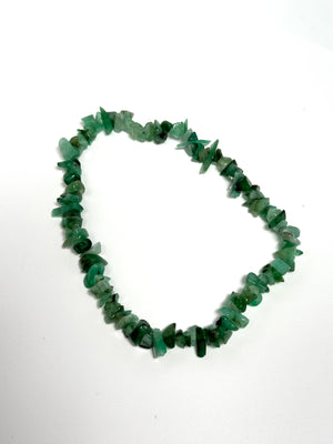 Natural Emerald Beaded Bracelet, 7-8 Inch Stretch Bracelet, Genuine Green Gemstone Jewelry, Healing Crystal Bracelet Gift