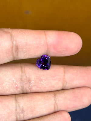 Natural African Amethyst Heart Cut AAA Loose Gemstone 3mm–12mm Purple Stone for Jewelry Making, DIY Ring Pendant, February Birthstone