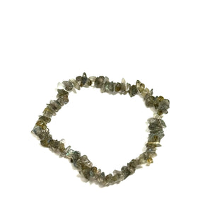 Black Rainbow Moonstone Bracelet, 6-7 Inch Expandable Beaded Jewelry, Natural Healing Crystal, Adjustable, Handmade Gift for All