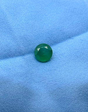 3.70 Ct Natural Emerald 10.5mm Round Green Gemstone | AA Quality Loose Emerald | May Birthstone