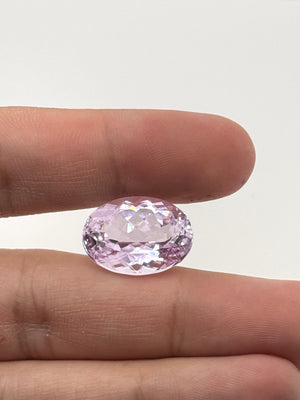 Natural Kunzite 22.02 Ct Oval 20.1x15.3mm Pink Gemstone MS376244