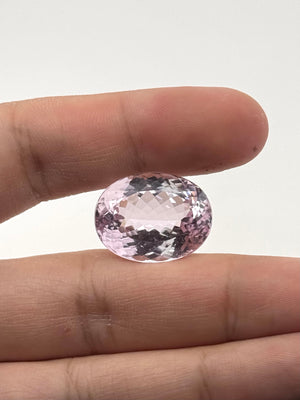 Natural Kunzite 34.60 Ct Oval 23x18x11.5mm Pink Gemstone