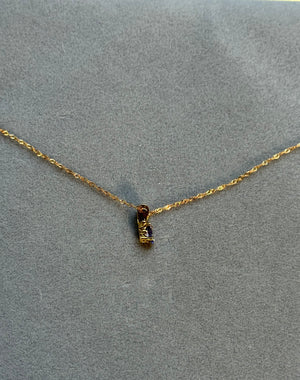 AA Tanzanite Oval Pendant 5x3mm 18K Yellow Gold Scroll Solitaire Necklace – 0.21-0.29 Ct December Birthstone Jewelry with Singapore Chain
