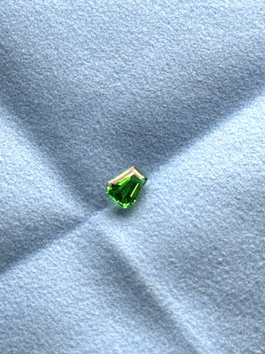 Natural tsavorite coffin cut 1.13 carat loose gemstone