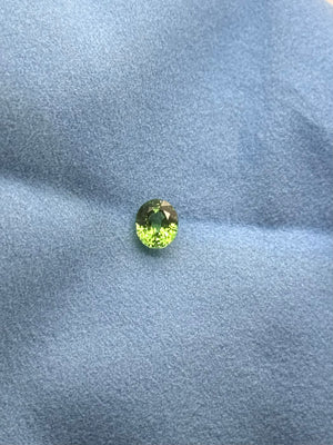 Natural tsavorite oval step cut 1.24 carat loose gemstone