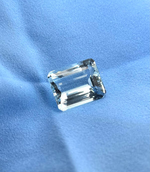 Natural Aquamarine Emerald Cut 26.03 Ct | 20.30x16.10mm Large Blue Loose Gemstone | Collector Statement Stone