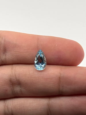 Natural Aquamarine 2.27 Ct Pear Cut Loose Gemstone | 11.8x7.1mm Blue Aquamarine | March Birthstone | Pear Shape Jewelry Stone