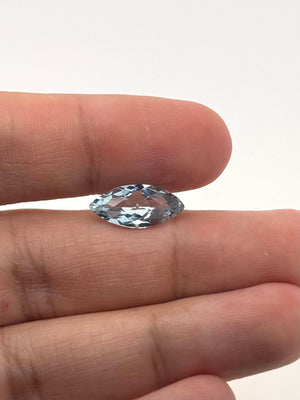 Natural Aquamarine 3.50 Ct Marquise Cut Loose Gemstone | 16.5x7.7mm Blue Aquamarine | March Birthstone | Marquise Jewelry Stone