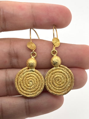 French wire back detail with polished sterling silver and textured metal craftsmanship 