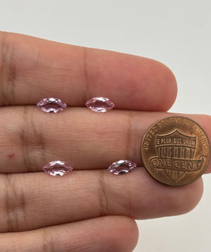 Loose Imperial Topaz Gemstone - 8x4mm Marquise Peach AAA Quality, Natural Peach Topaz Stone for Jewelry Making, for Rings, Earrings