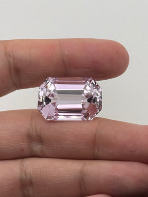 Natural Pink Kunzite Emerald Cut 48.73 Ct AA+ Loose Gemstone | Large 26x18mm Kunzite Stone | Statement Ring Pendant Gift