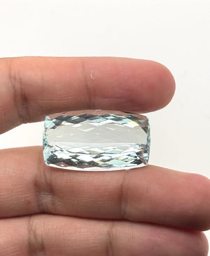 natural aquamarine cushion cut 49.06 carat loose gemstone