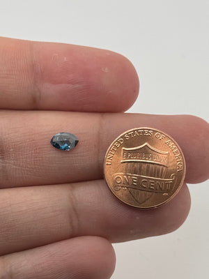 Natural Blue Diamond 0.46ct Emerald Cut 6.2x4.7mm Treated SI2 Clarity Loose Diamond | Jewelry Making, Engagement Ring Stone