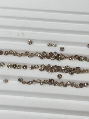 Natural Brown Diamond Parcel – 2.6mm Round SI1–SI2, 10pcs Lot (0.60–0.70 cts)