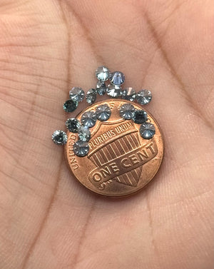 Sapphire Blue Moissanite Round Loose Stone | VVS1 Brilliant Cut Gemstone | Jewelry Making