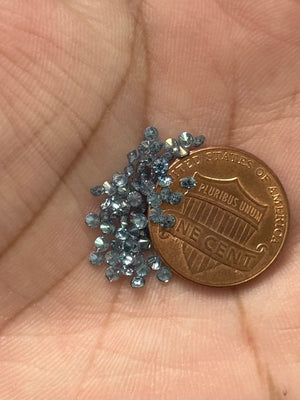 Sapphire Blue Moissanite Round Loose Stone | VVS1 Brilliant Cut Gemstone | Jewelry Making