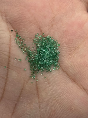 Natural Emerald Rounds 1mm Size 1Carat parcel