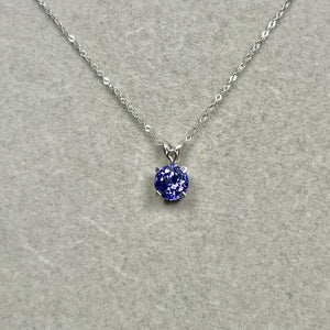 Tanzanite necklace presented in elegant gift packaging ideal anniversary jewelry surprise