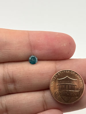 Natural Blue Diamond 0.52ct Emerald Cut 6.1x4.3mm I3 Clarity Loose Diamond | Rose Cut Option | Jewelry Making Stone