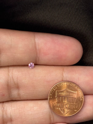 Fancy Pink Moissanite 3mm Round – Brilliant Sparkle for Fine Jewelry