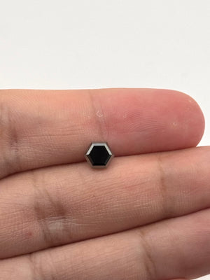 GIA certified black diamond 1.52 carat modern cut gemstone