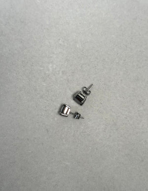 0.09–0.12 Ct Round Black Diamond Men’s Stud Earring | 2.5–3.0mm AAA in 14K Blackened White Gold | Push Back, Gift Jewelry