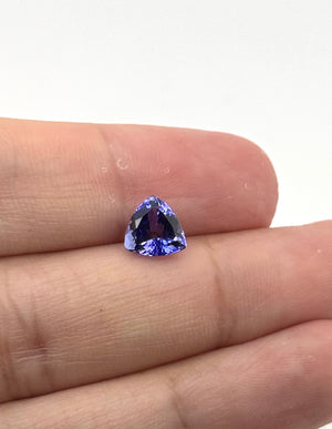 Natural tanzanite trillion cut 8mm 2.04 carat loose gemstone