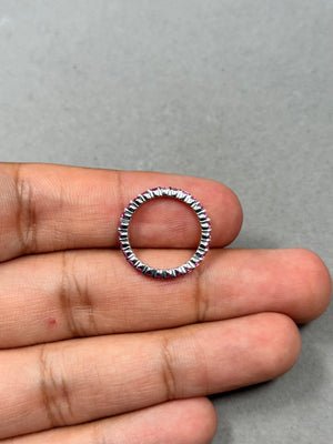 0.68 Cts Pink Sapphire Eternity Ring in 14K Pink Gold Available in Ring Size 4.5