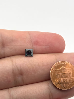 5mm princess cut moissanite for engagement ring