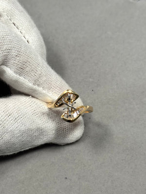 14K Yellow Gold Diamond Ring Mounting Size 7.5 | Marquise 8x4-8x5 Center Stone | 0.50 CT GH-SI1 Solitaire Setting | 4.41g Jewelry Ring Base