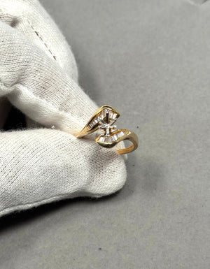 14K Yellow Gold Diamond Ring Mounting Size 7.5 | Marquise 8x4-8x5 Center Stone | 0.50 CT GH-SI1 Solitaire Setting | 4.41g Jewelry Ring Base