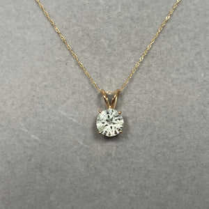 14K Yellow Gold Green Amethyst Pendant – Texas Star Cut