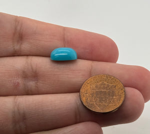Natural Turquoise Elongated Cushion Cabochon Gemstone | Available in 10x8mm - 12x10mm | December Birthstone