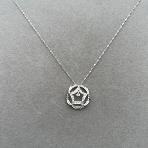 0.28–0.33 Ct Diamond Dangle Pendant in 18K White Gold | SI2–I1 Clarity, I–J Color, Elegant Drop Jewelry for Women