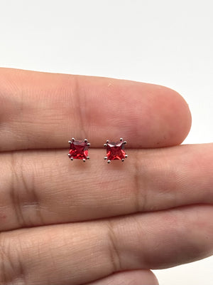 Sapphire earrings in gift box ready for birthday or anniversary gifting