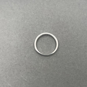 0.70 Ct Diamond & AAA Blue Sapphire Stackable Band in 14K White Gold | Channel-Set Gemstone Ring, Elegant Stackable Jewelry Size 8