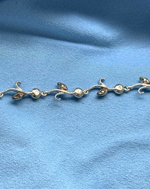 Black White Diamond Bracelet | 14K White Gold — Modern Contrast Fine Jewelry