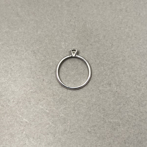 0.50 Ct Diamond Engagement Ring in 18K White Gold | Four-Prong Setting, H–I Color, SI1 Clarity Solitaire Ring Size 10.5