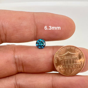 Natural blue diamond 1.07 carat round brilliant cut