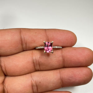 Pink Tourmaline & Diamond Ring 14K Yellow Gold | 1.50 ct Tourmaline + 0.50 ct Diamonds | Natural Gemstone Women’s Fine Jewelry