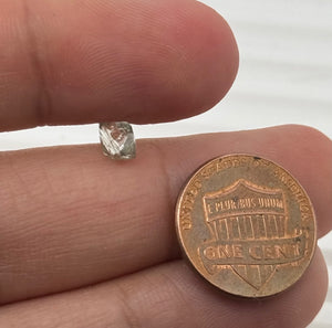 Loose Rough Natural Diamond Fancy Color 1.04 Carats– 5.9 X 5.4 X 3.9mm – Rare Raw Uncut Diamond for Jewelry Making, Collectors – Free Size