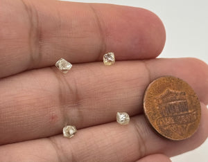 Loose Rough Uncut Natural Diamond Fancy Color– Rare Raw Diamond for Jewelry Making, Free Size Available in 0.32 - 0.39 Carats Sizes 4 pcs