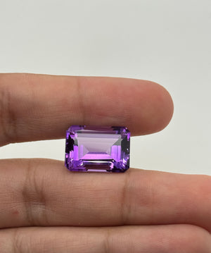 Natural Amethyst Emerald Cut 18x13mm | Loose Purple Gemstone | February Birthstone | Amethyst for Rings, Pendants & Jewelry Making