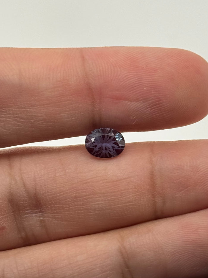 Firework Concave Cut Lab Alexandrite Oval | 8x6mm–9x7mm AAA Color-Change Gemstone | Loose Stone for Rings, Pendants & Fine Jewelry
